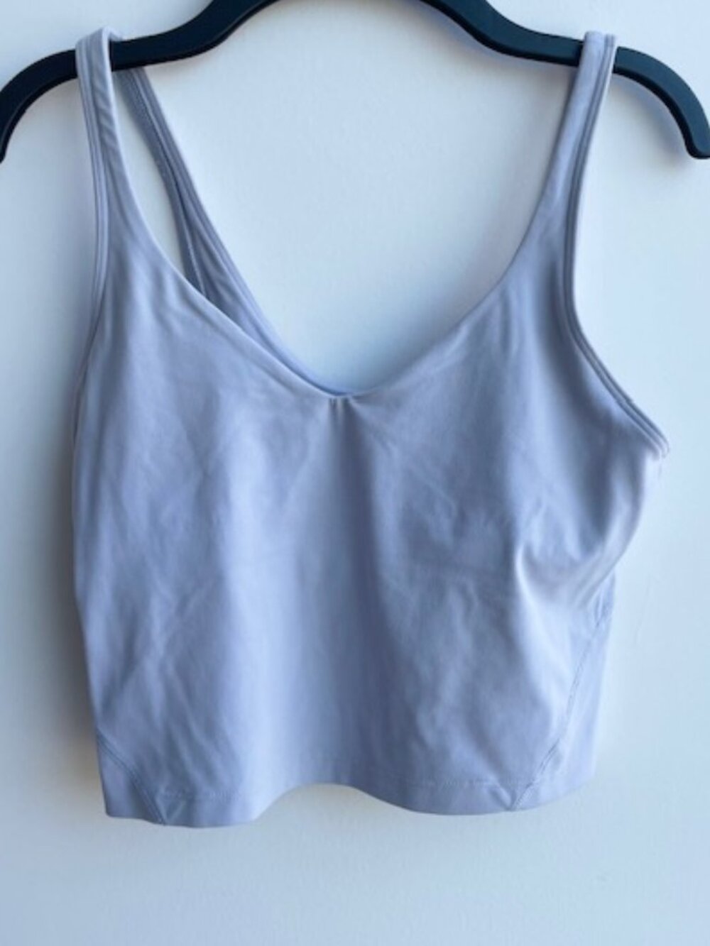 Lululemon Align Tank Top Cropped Nulu Black Size 6 Lavender